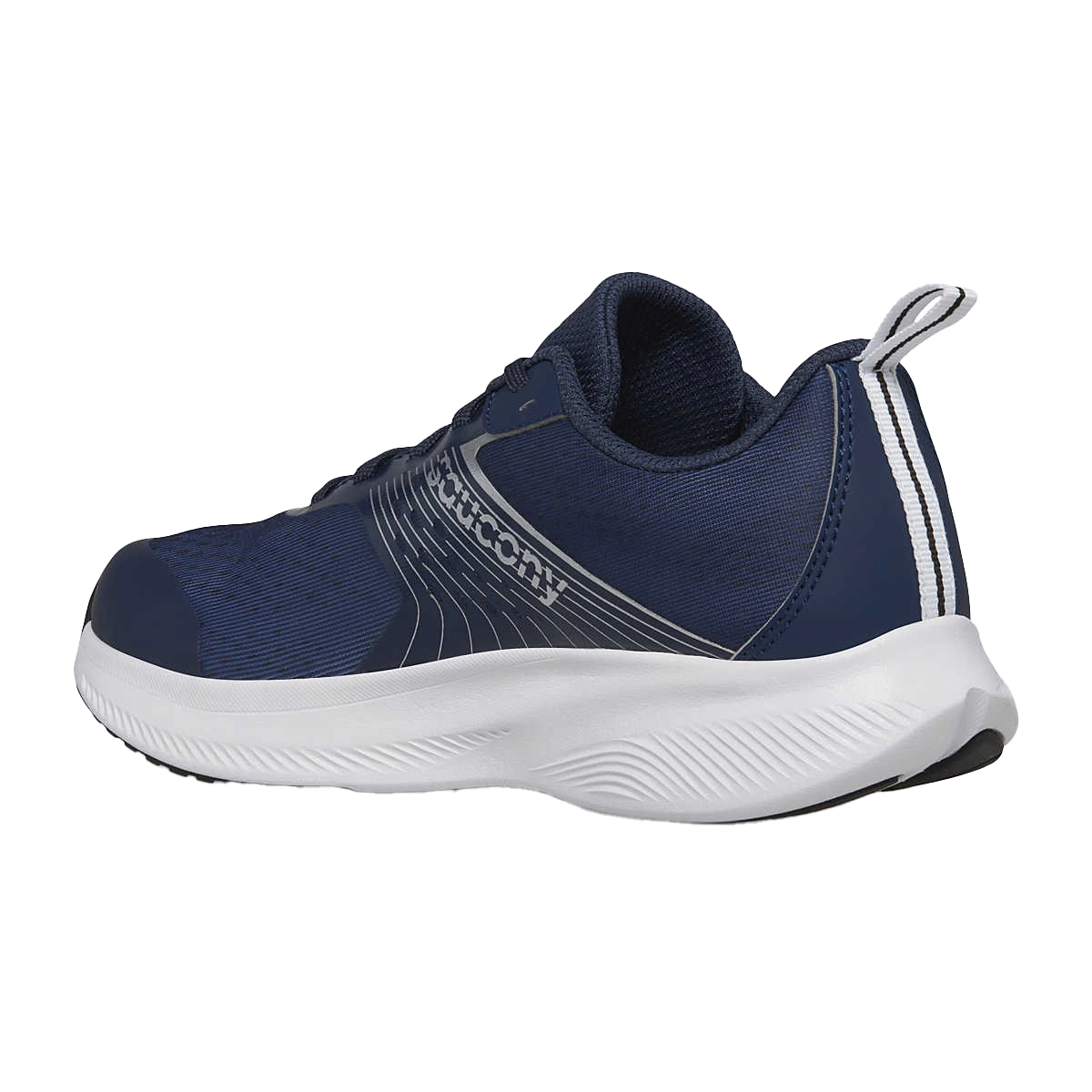 saucony Ride Kinder neutraler Laufschuh - Navy | Silver