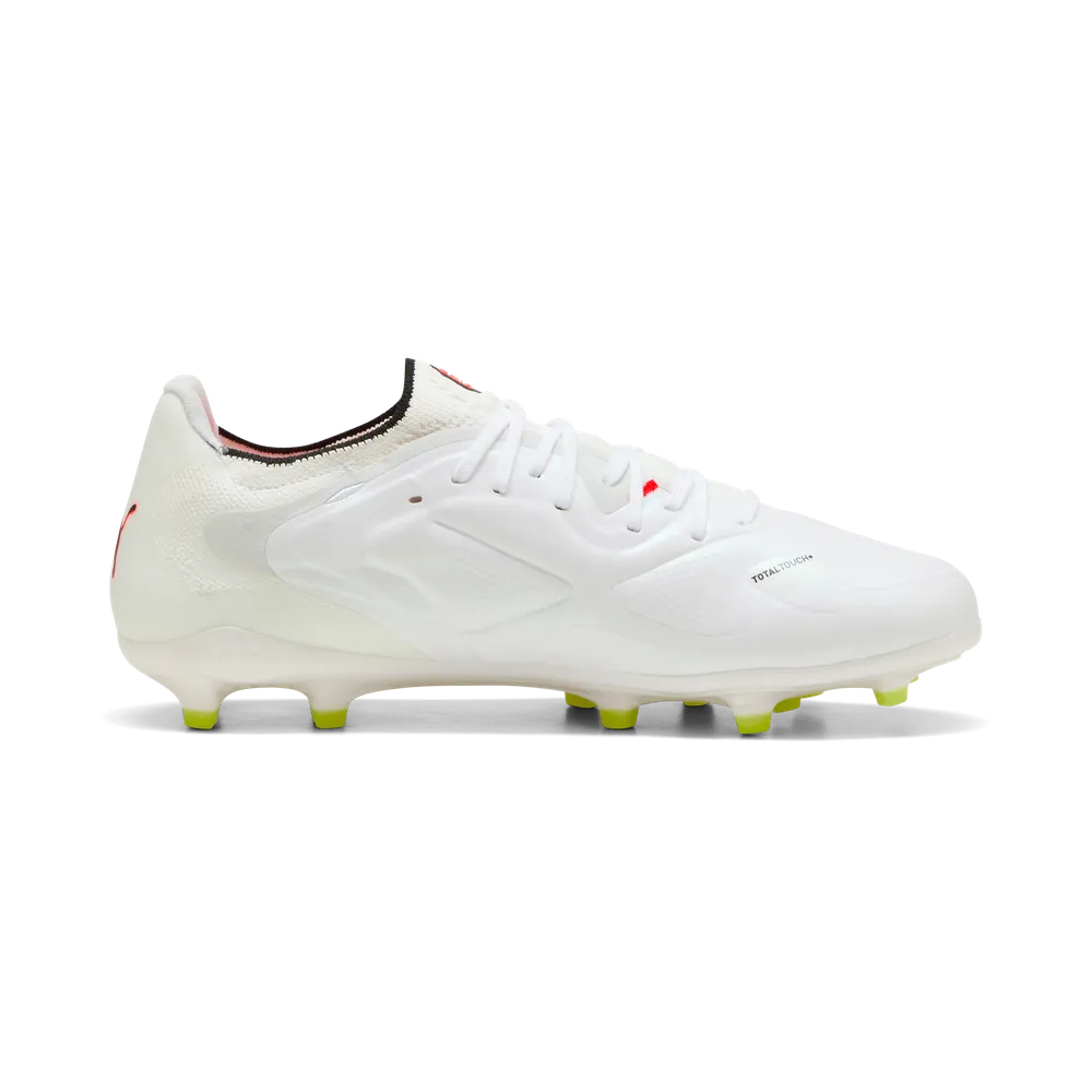 Puma KING 20 ULTIMATE FG Fußballschuhe - White/Red/Yellow Alert