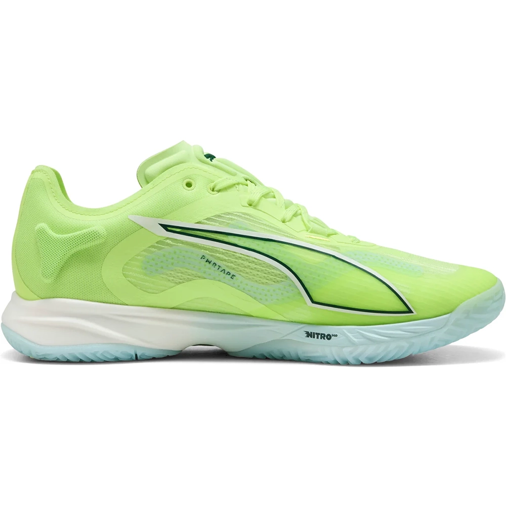 PUMA Accelerate NITRO™ SQD 4 Hallenschuhe – Light Green/White/Silver PUMA Accelerate NITRO™ SQD 4 Hallenschuhe – Light Green/White/Silver