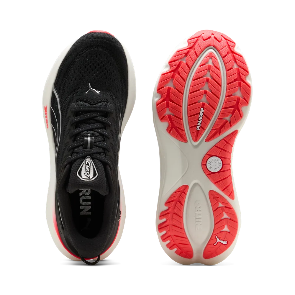 Puma ForeverRun NITRO™ 3 - Black-Ultra Red - Laufschuhe für Herren