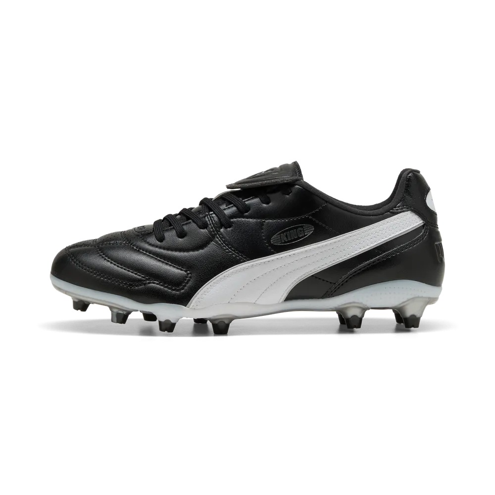 Puma KING LIGA FG/AG Fußballschuhe – Black/White/Silver
