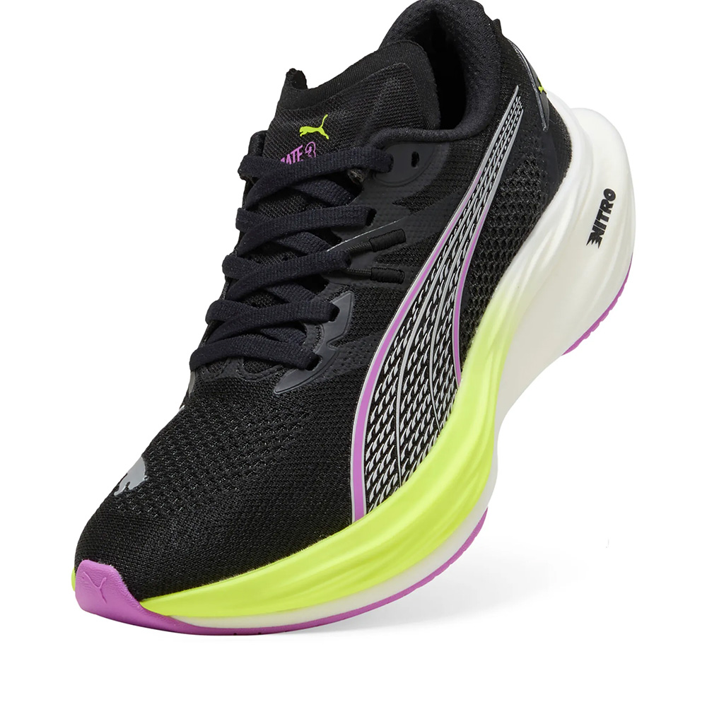 Puma Deviate NITRO 3 Wns - Black-Yellow - Laufschuhe für Damen