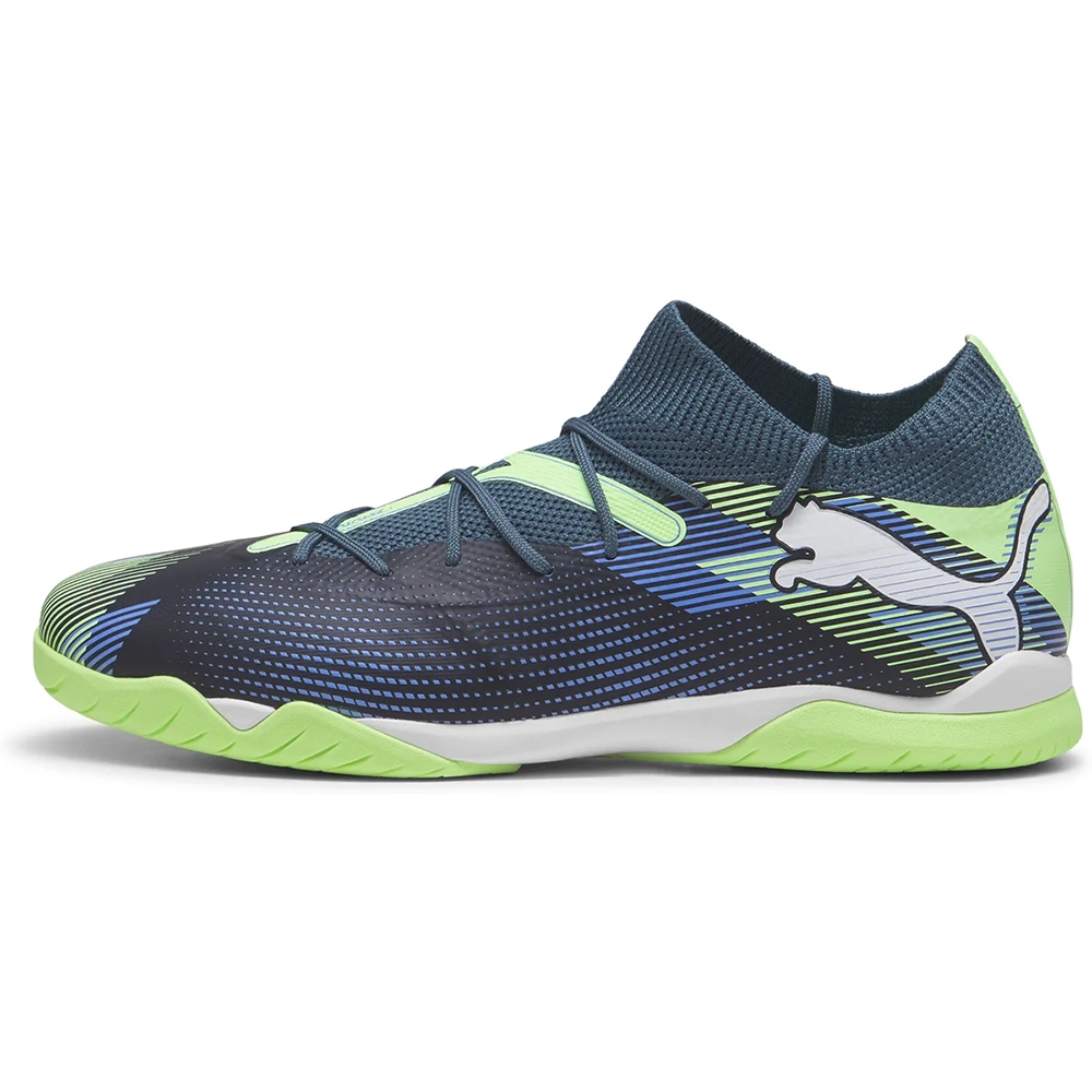 Puma FUTURE 7 MATCH IT Hallenfußballschuhe – Gray Skies/White Apple