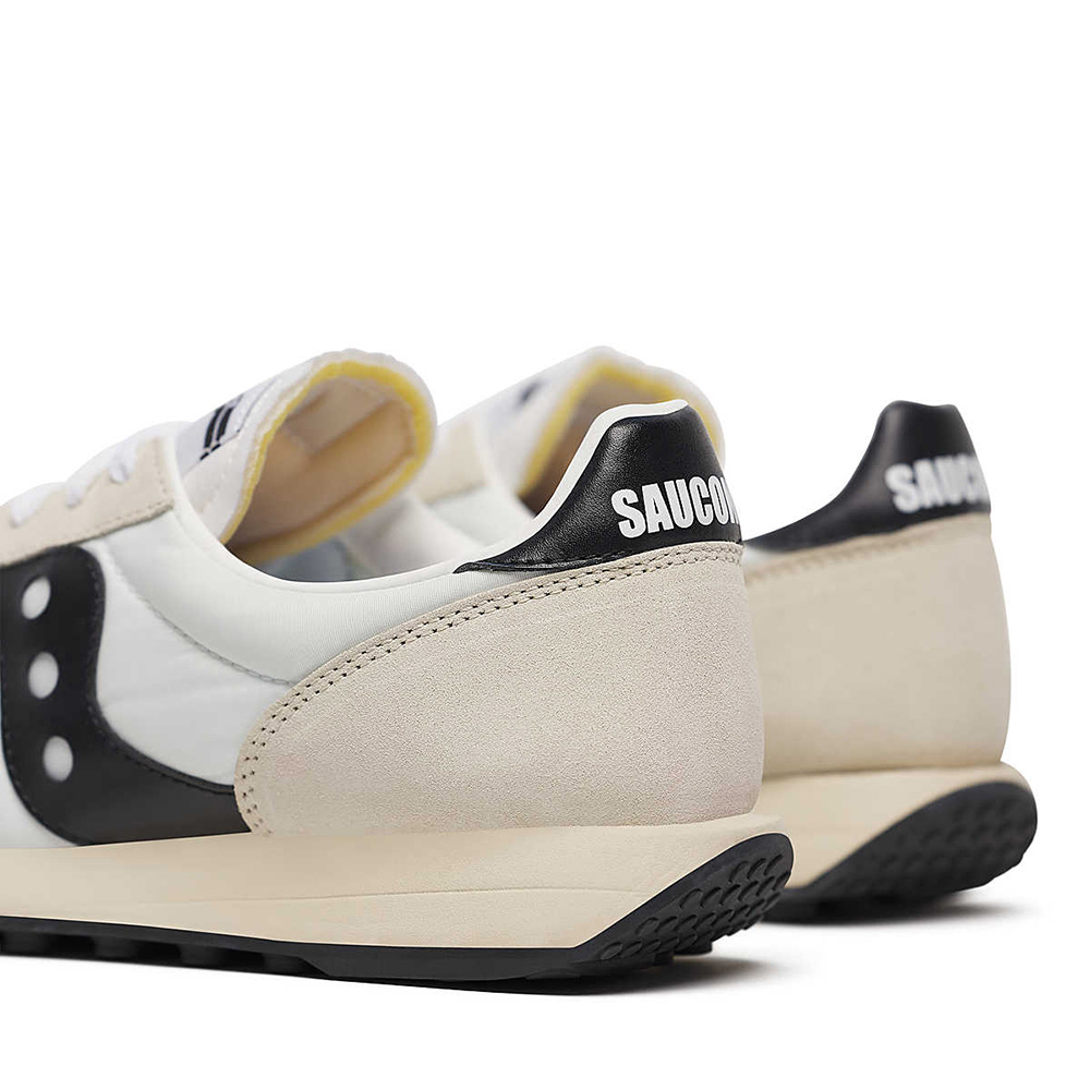 Saucony Trainer 80 Unisex Sneaker - Classic | White | Black Saucony Trainer 80 Unisex Sneaker - Classic | White | Black