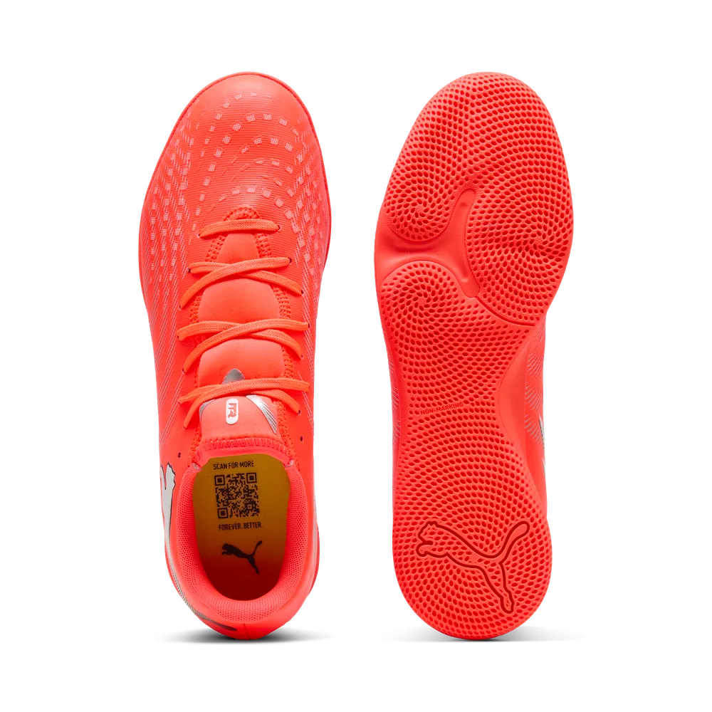 Puma FUTURE 9 PLAY IT Hallenfußballschuhe – Glowing Red/White/Black/Sliver Puma FUTURE 9 PLAY IT Hallenfußballschuhe – Glowing Red/White/Black/Sliver