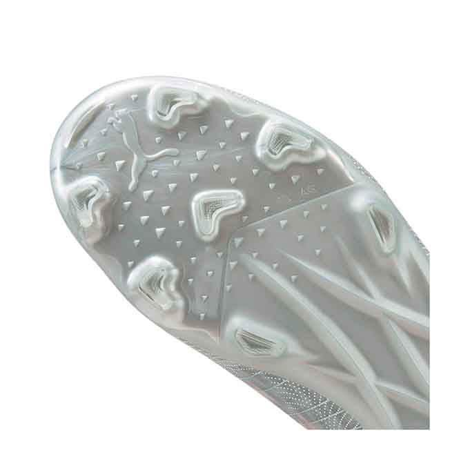 Puma ULTRA 3.4 FG/AG Jr. Fussballschuh - diamond silver neon citrus
