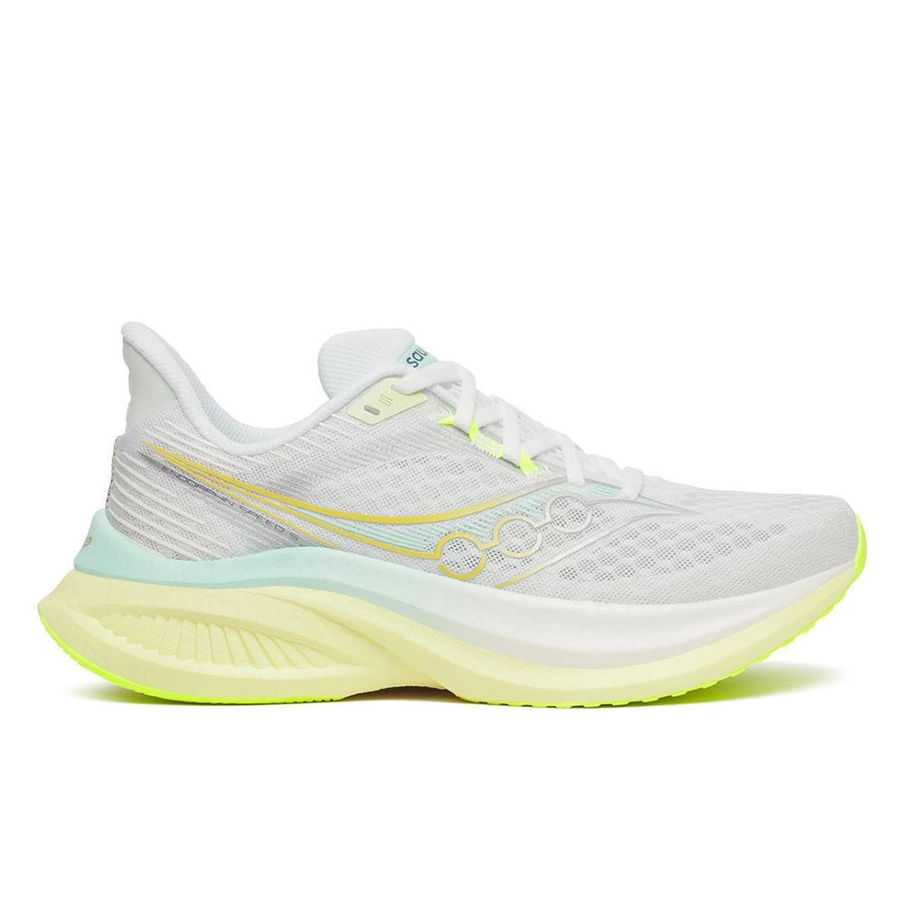 Saucony Endorphin Speed 5 Damen Neutral-Laufschuh - White | Tender Saucony Endorphin Speed 5 Damen Neutral-Laufschuh - White | Tender
