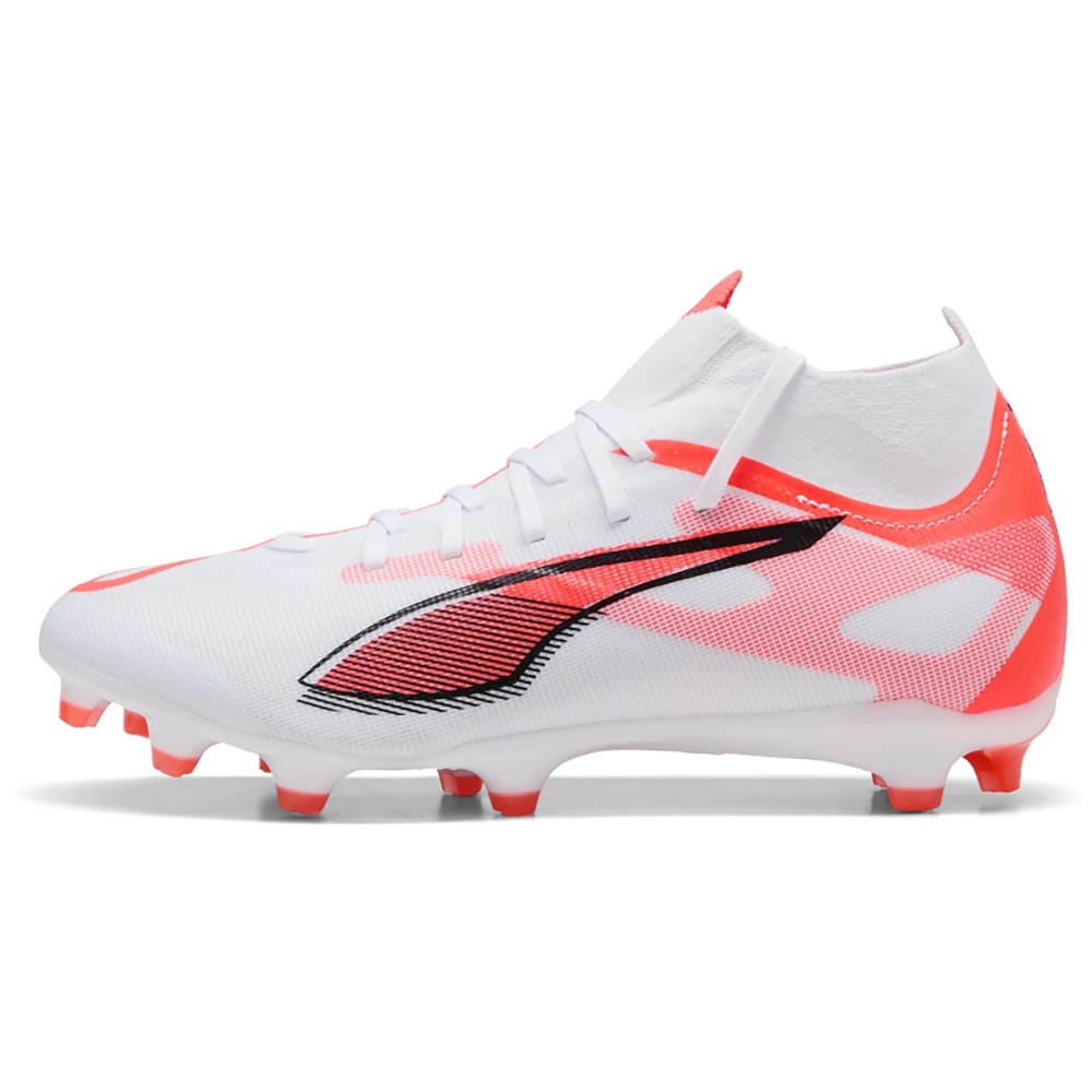 Puma ULTRA 5 MATCH+ FG/AG Damen Fußballschuhe – White/Black Glowing Red Puma ULTRA 5 MATCH+ FG/AG Damen Fußballschuhe – White/Black Glowing Red
