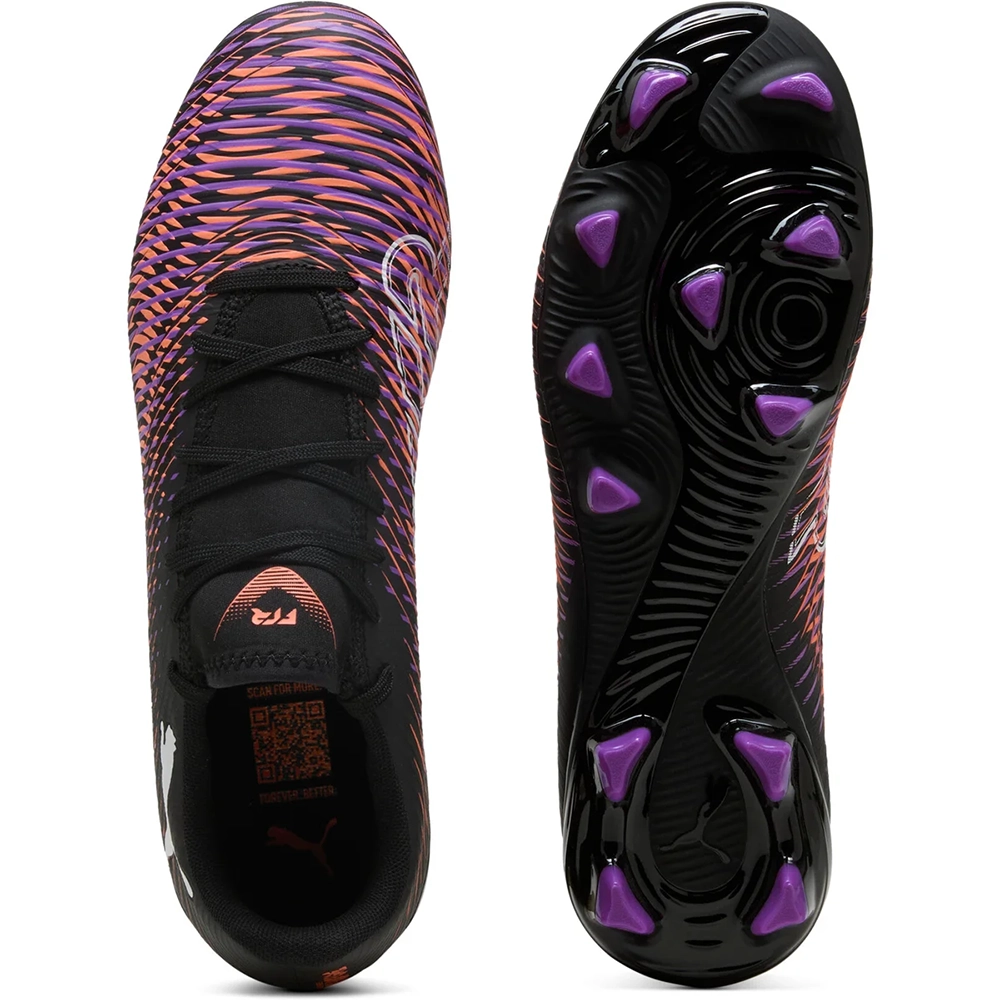 Puma FUTURE 8 PLAY FG/AG Fußballschuhe – Black White/Glowing Red