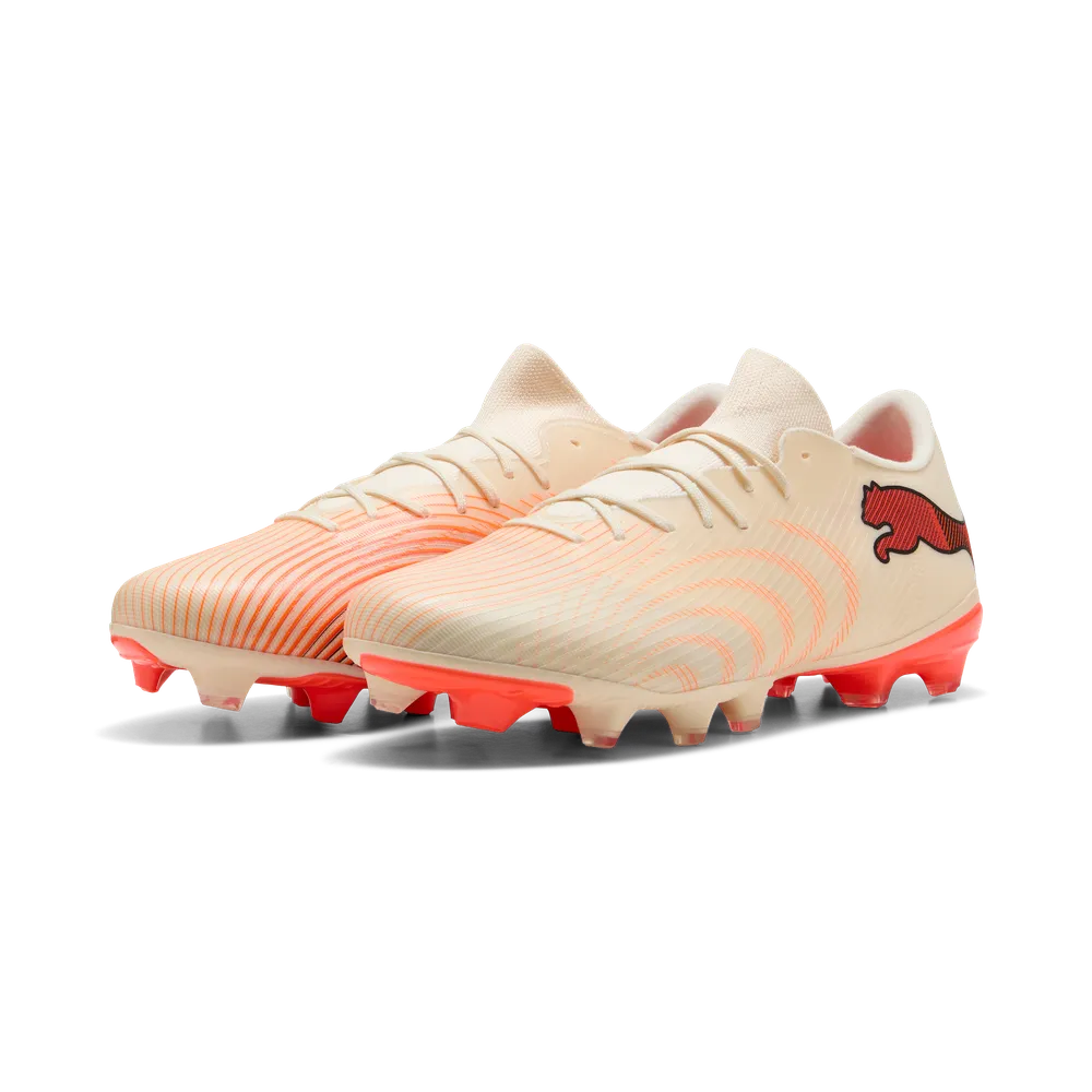 Puma FUTURE 9 MATCH FUSION FG/AG Fußballschuhe – Sugared Almond / White Ultra Red / Black