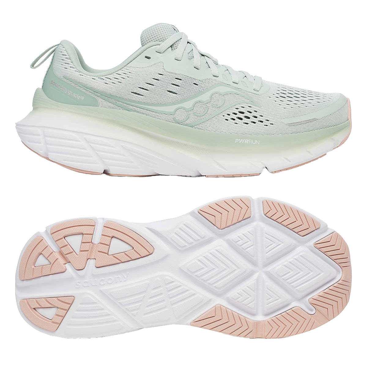 saucony Guide 18 Damen Stabilität- Laufschuh - Mist | Aloe