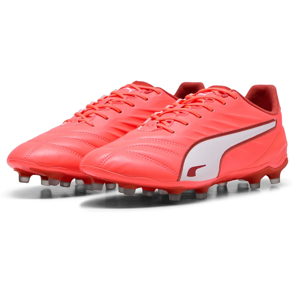 Puma KING PRO FG/AG Fußballschuhe – Glowing Red / White / Red Fire