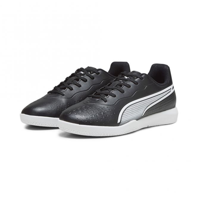 Puma KING MATCH IT JR Hallenschuh - schwarz/weiss