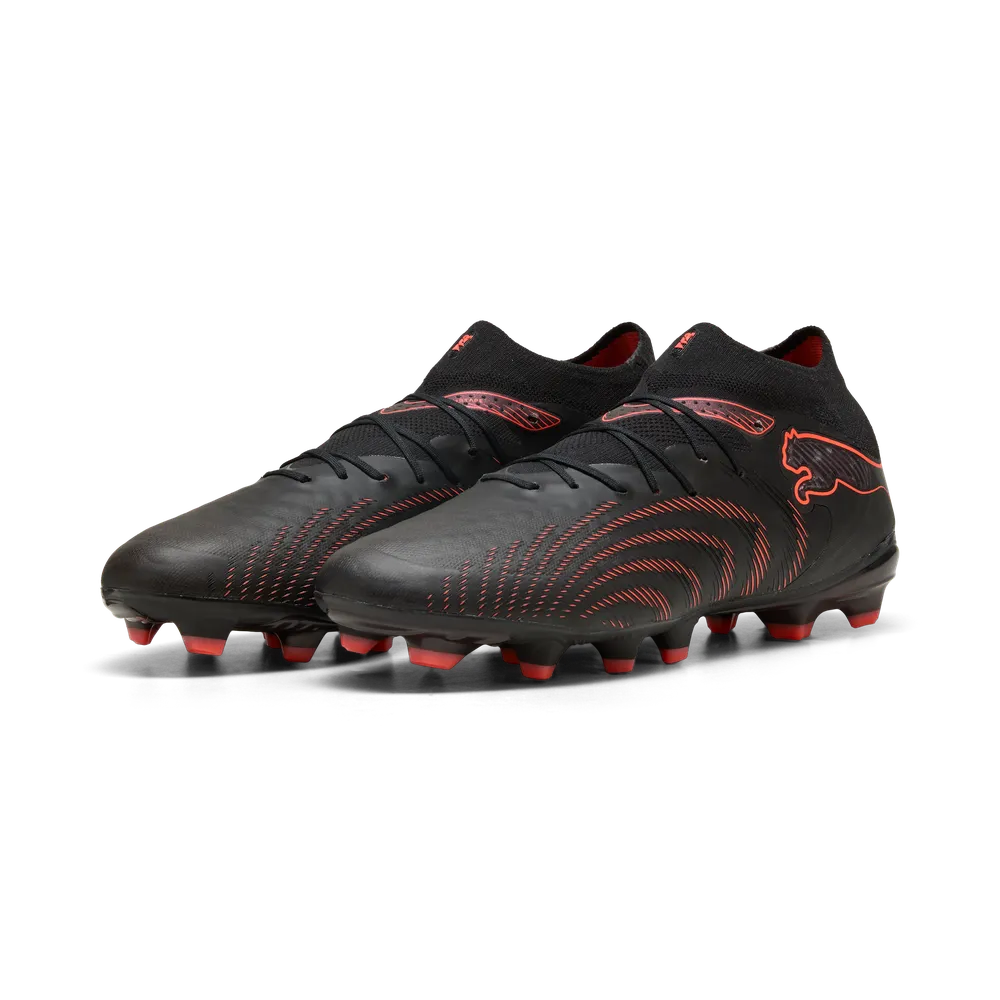 Puma FUTURE 9 PRO FG/AG Fußballschuhe – Black/Glowing Red/Strong Grey