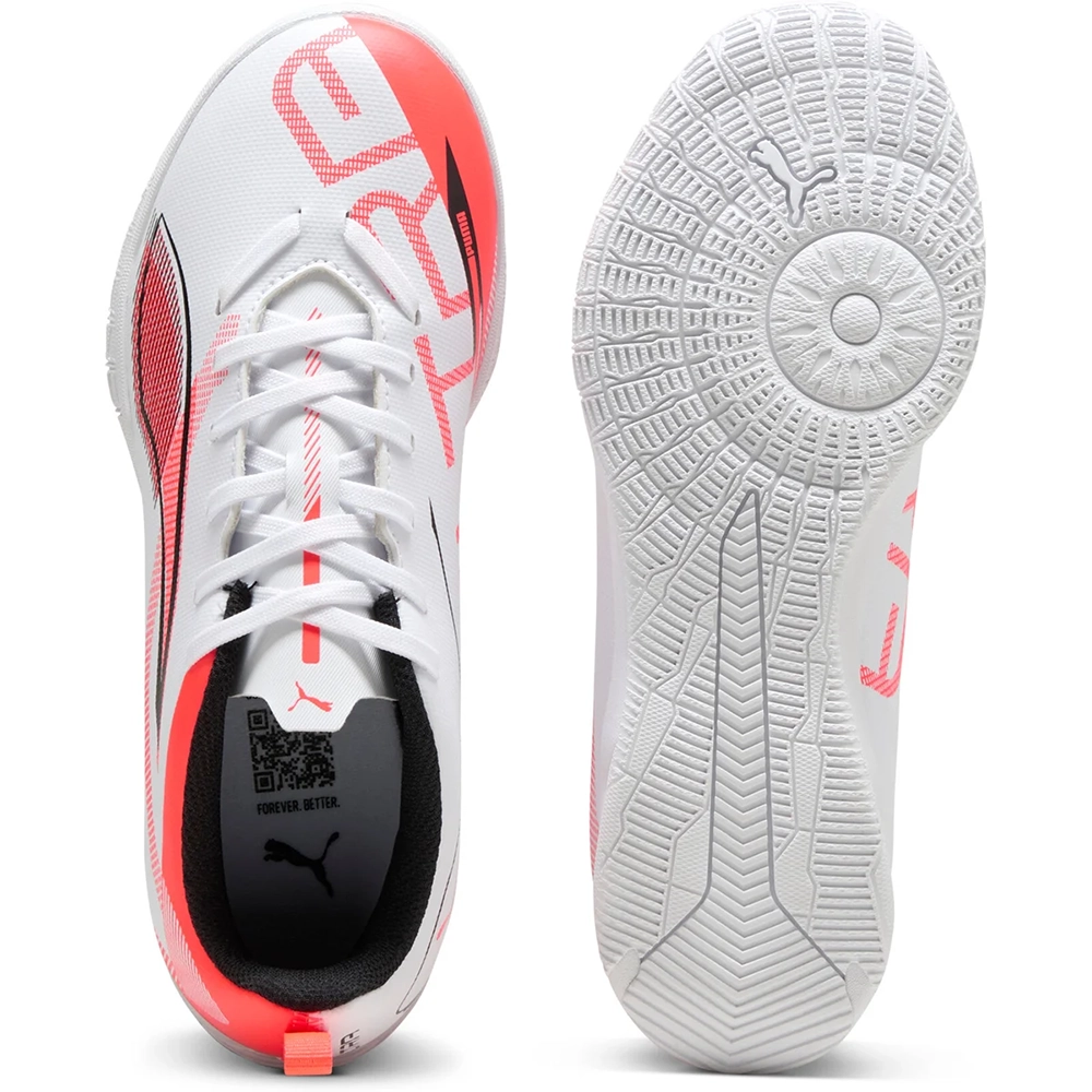 Puma ULTRA 5 PLAY IT Jr Fußballschuhe Kinder – White/Black Glowing Red Puma ULTRA 5 PLAY IT Jr Fußballschuhe Kinder – White/Black Glowing Red