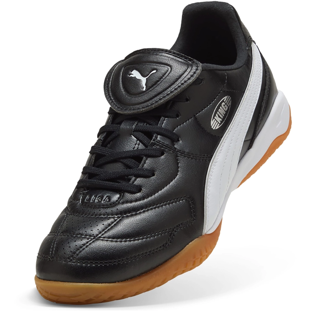 Puma KING LIGA IT Hallenfußballschuhe – black/white silver Puma KING LIGA IT Hallenfußballschuhe – black/white silver