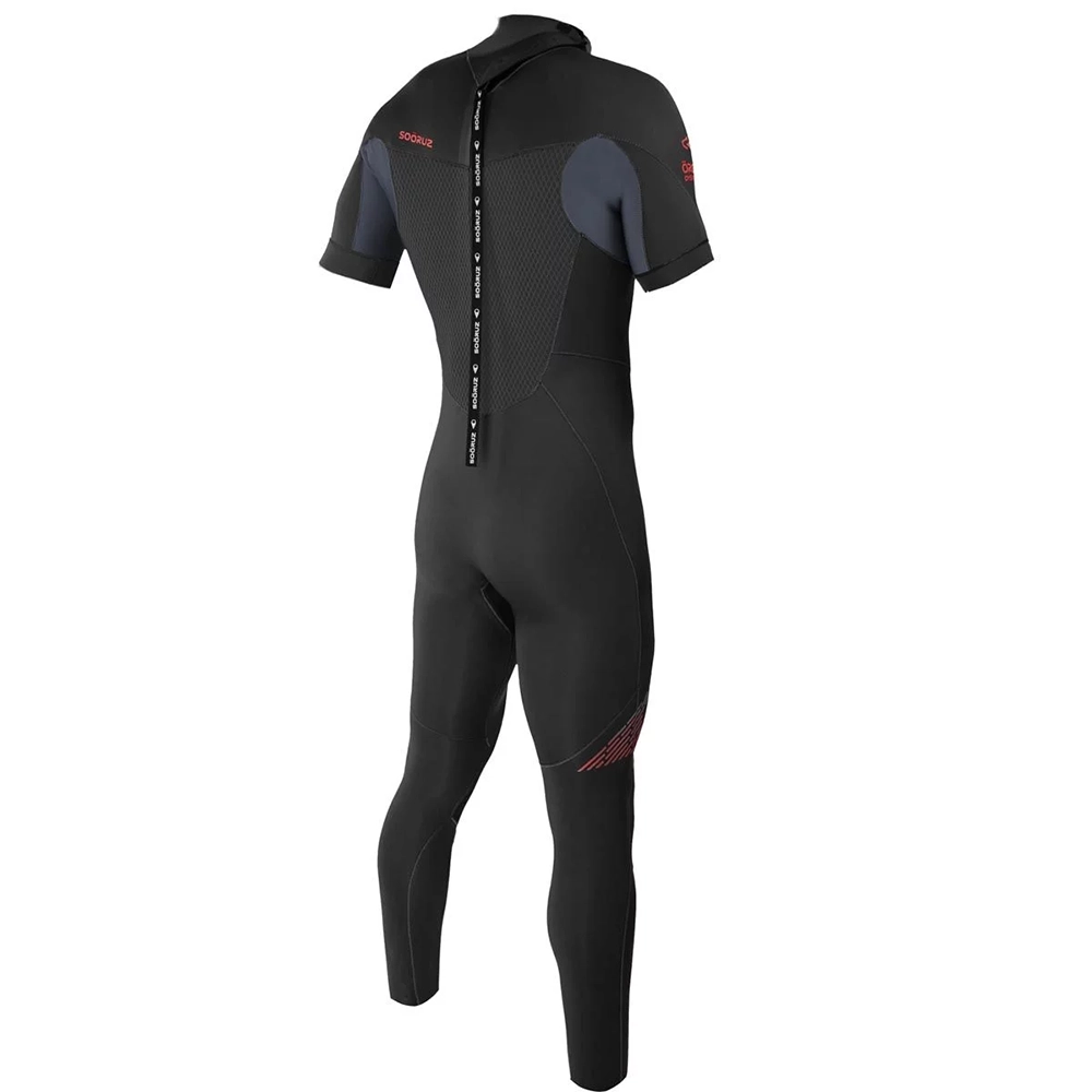 Soöruz Springsuit Neoprenanzug 3/2 FIGHTER Back-Zip für Herren – Black