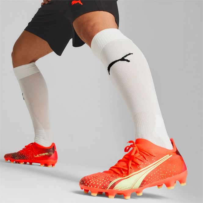 Puma ULTRA MATCH FG/AG Fussballschuh - Fiery Coral Fizzy Light Black Puma ULTRA MATCH FG/AG Fussballschuh - Fiery Coral Fizzy Light Black