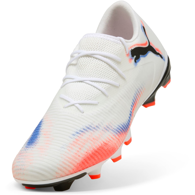 Puma FUTURE 8 MATCH LOW FG/AG Fußballschuhe Unisex – White Black Glowing Red