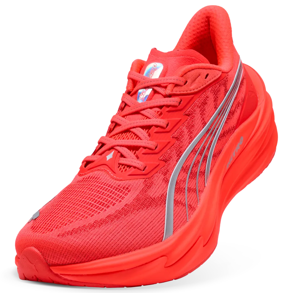 Puma Deviate NITRO™ 4 Laufschuhe für Herren – Ultra Red/Silver 