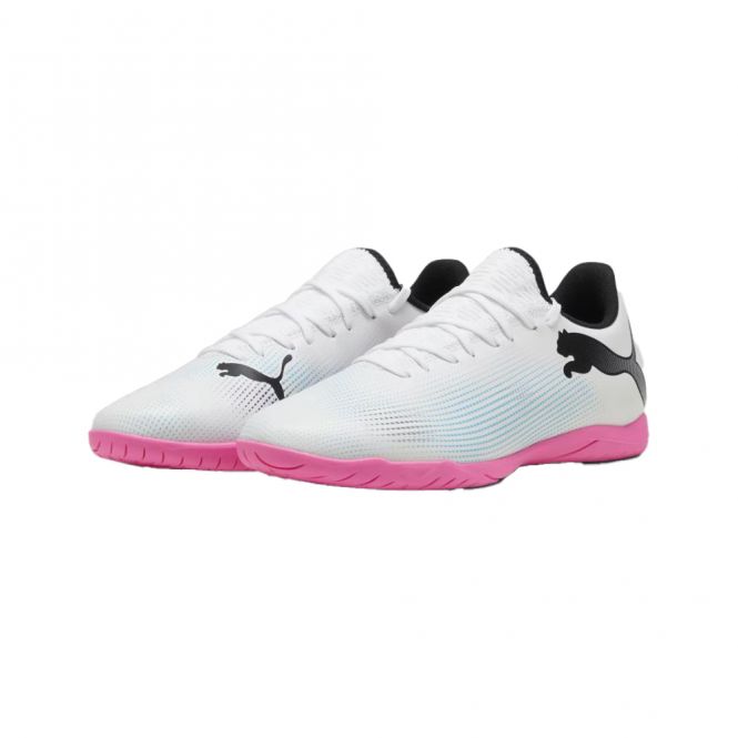 Puma FUTURE 7 PLAY IT Hallenschuh - white poison pink Puma FUTURE 7 PLAY IT Hallenschuh - white poison pink