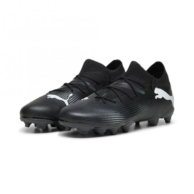 Puma FUTURE 7 MATCH FG/AG JR Fussballschuh - black white Puma FUTURE 7 MATCH FG/AG JR Fussballschuh - black white