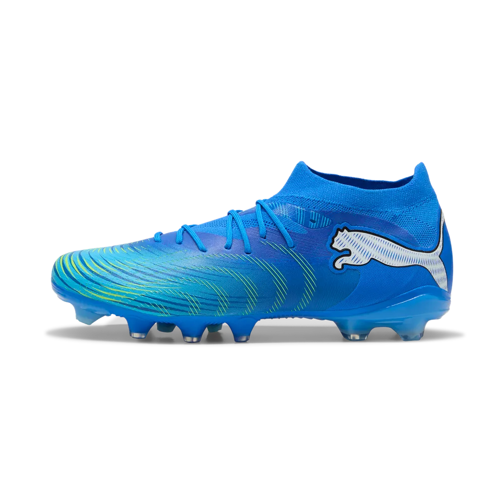 Puma FUTURE 9 MATCH FG/AG Fußballschuhe – Ultra Blue / White / Luminous Blue / Black