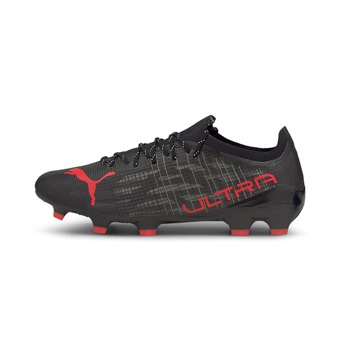 Puma ULTRA 1.3 FG/AG Fussballschuh - puma black sunblaze asphalt Puma ULTRA 1.3 FG/AG Fussballschuh - puma black sunblaze asphalt