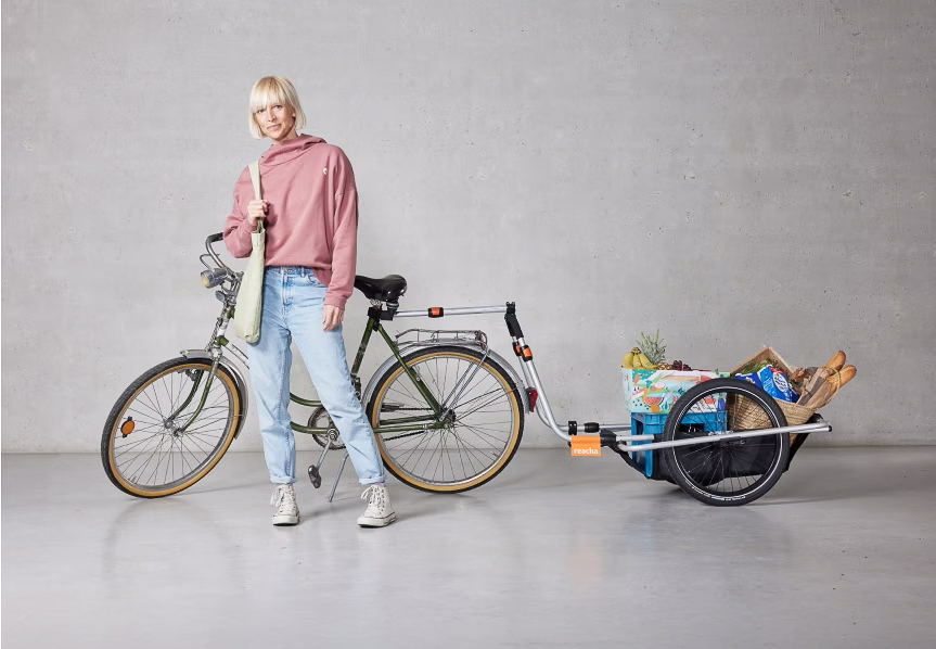 Reacha Sport Fahrradanhänger für Sportausrüstung inkl. Bikeconnector