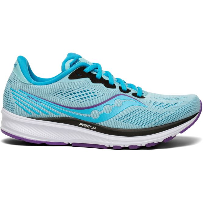 saucony Ride 14 Damen Laufschuh - hellblau, lila saucony Ride 14 Damen Laufschuh - hellblau, lila