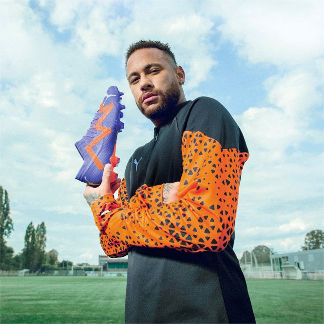 Puma FUTURE ULTIMATE FG/AG Fussballschuh - Blue Glimmer White Ultra Orange Puma FUTURE ULTIMATE FG/AG Fussballschuh - Blue Glimmer White Ultra Orange