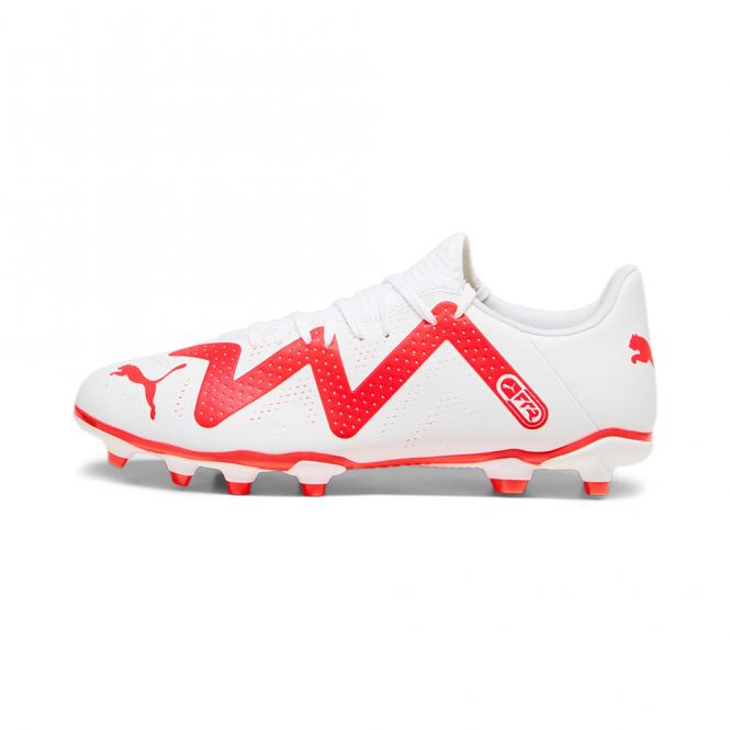 Puma FUTURE PLAY FG/AG Fussballschuh - white black fire red Puma FUTURE PLAY FG/AG Fussballschuh - white black fire red