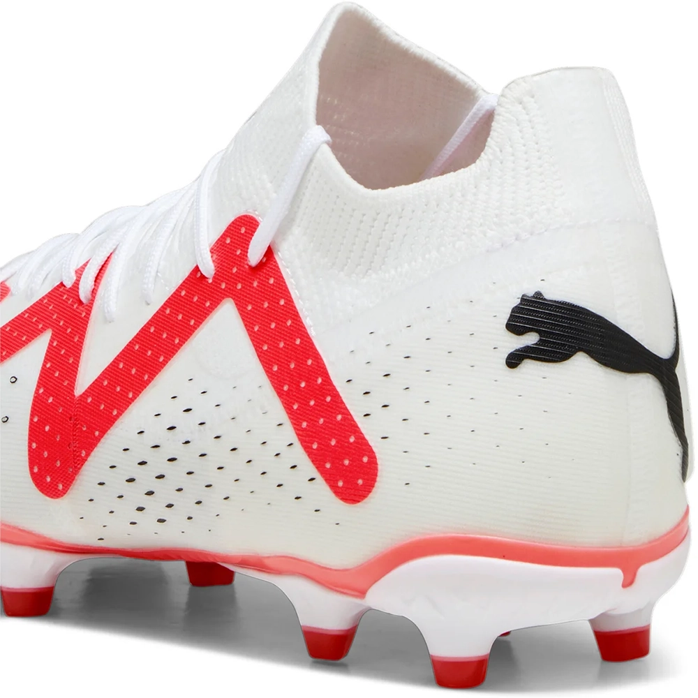 Puma FUTURE MATCH FG/AG Fussballschuh - White/Black/Fire Orchid