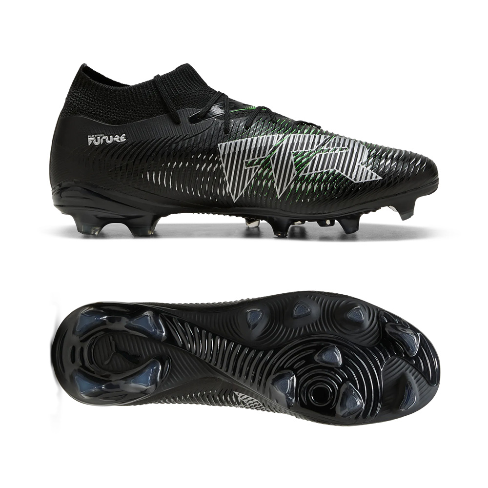 Puma FUTURE 8 MATCH FG/AG Fussballschuh - Black / Green Puma FUTURE 8 MATCH FG/AG Fussballschuh - Black / Green