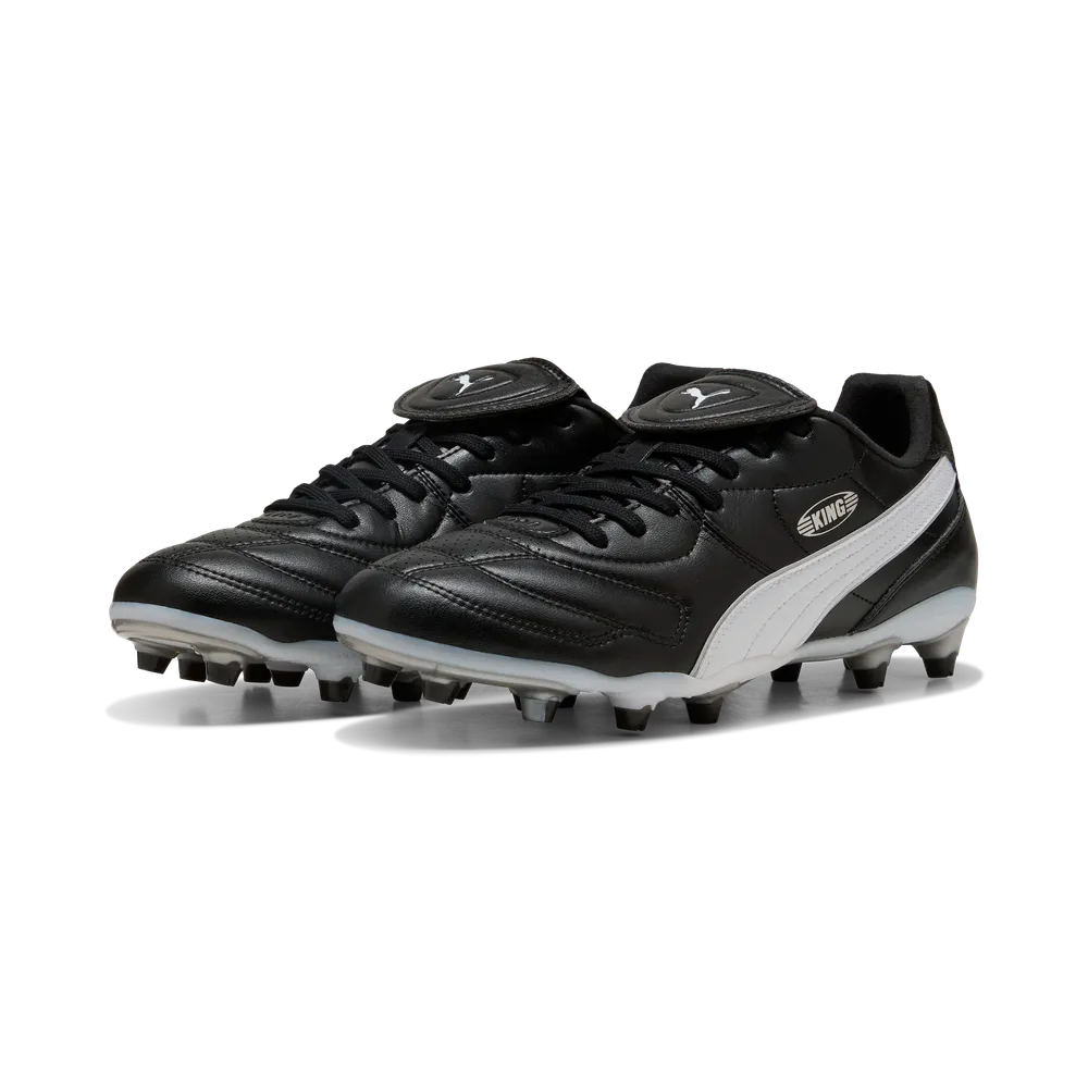 Puma KING LIGA FG/AG Fußballschuhe – Black/White/Silver