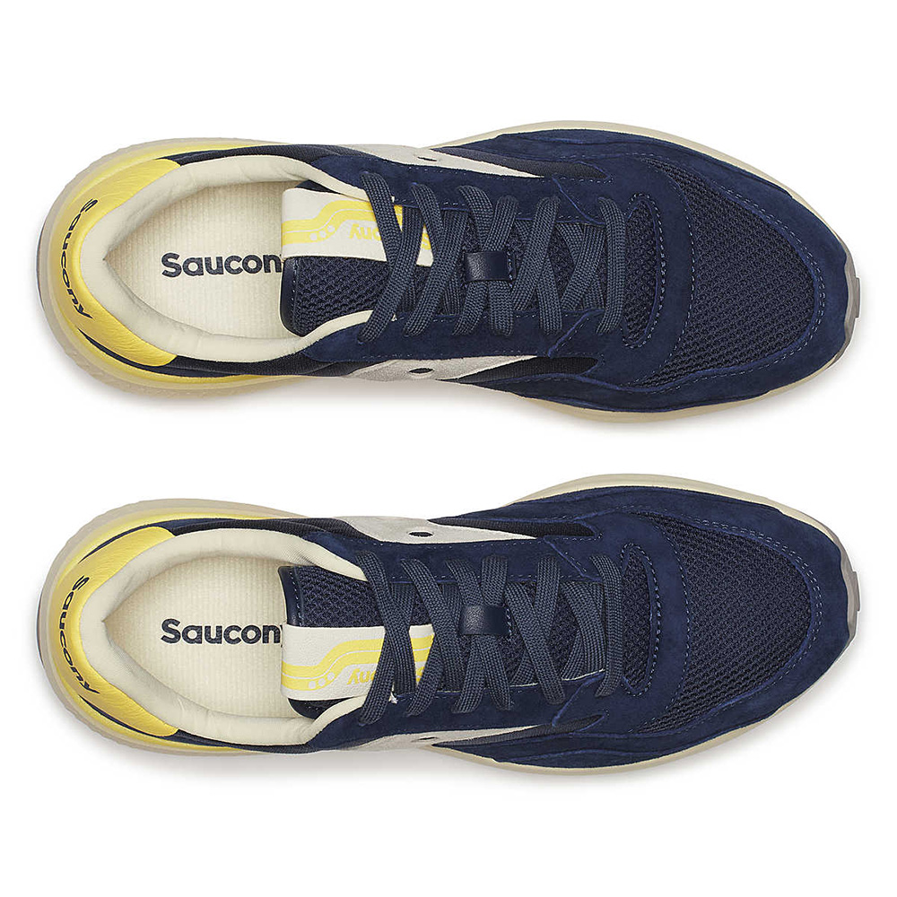 Saucony Jazz NXT Premium Unisex Sneaker - Navy | Yellow Saucony Jazz NXT Premium Unisex Sneaker - Navy | Yellow