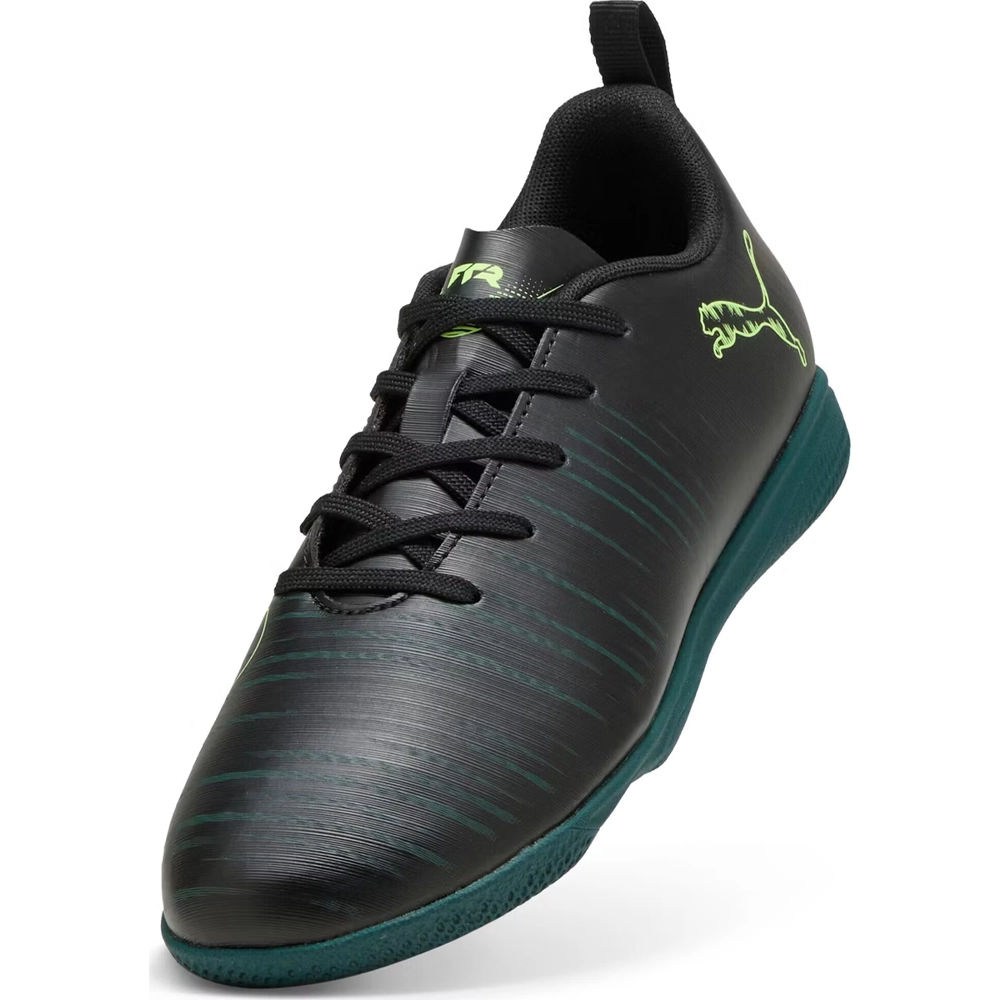 Puma FUTURE 8 PLAY IT Jr Hallenfußballschuhe Kinder – Black/Fizzy Green Puma FUTURE 8 PLAY IT Jr Hallenfußballschuhe Kinder – Black/Fizzy Green