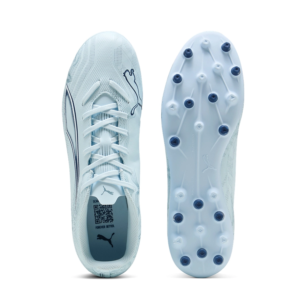 Puma ULTRA 6 PLAY MG Fußballschuhe – Icy Blue/White/Blue Jewel
