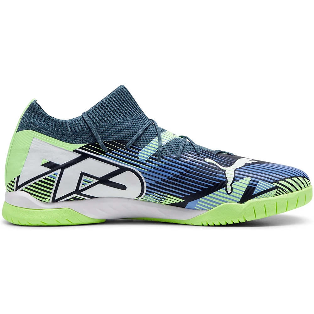 Puma FUTURE 7 MATCH IT Hallenfußballschuhe – Gray Skies/White Apple