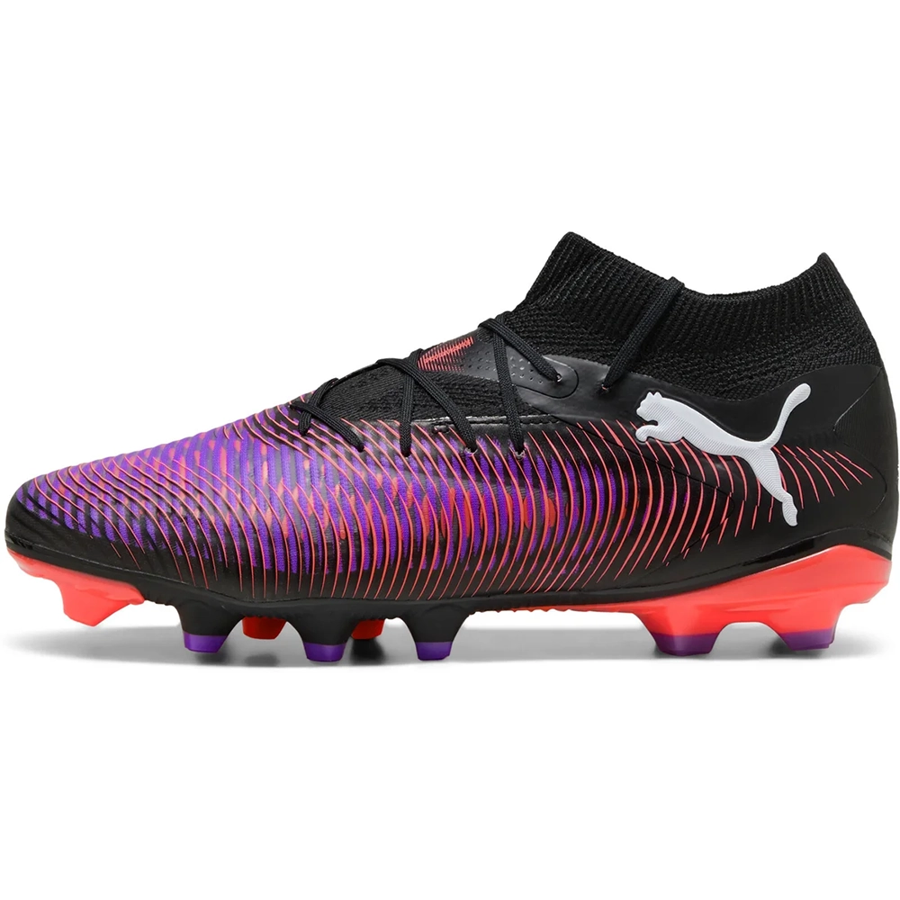 Puma FUTURE 8 PRO FG/AG Fußballschuhe – Black White/Glowing Red 