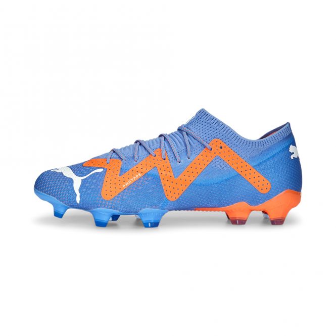 Puma FUTURE ULTIMATE Low FG/AG Fussballschuh - Blue Glimmer White Ultra Orange Puma FUTURE ULTIMATE Low FG/AG Fussballschuh - Blue Glimmer White Ultra Orange