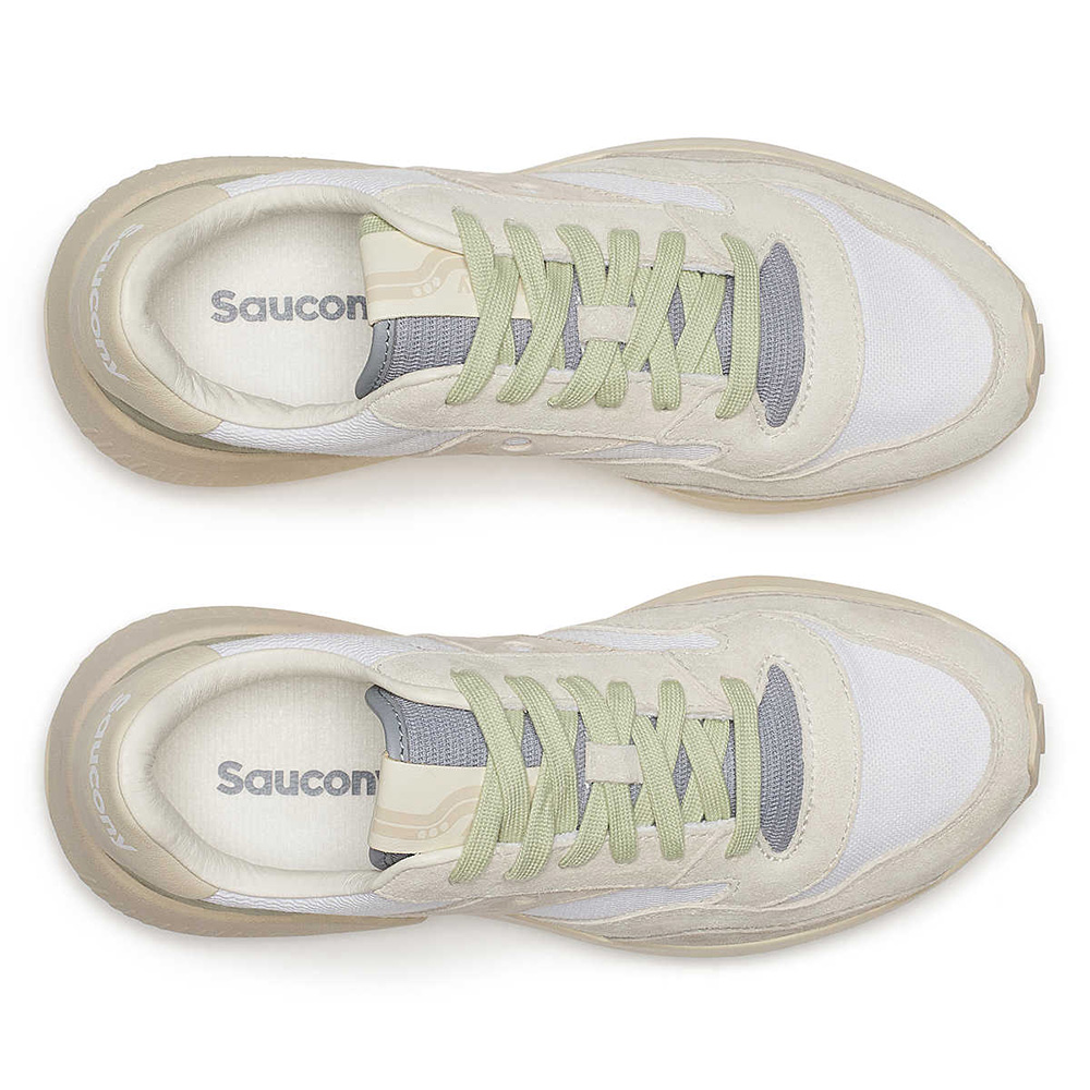 Saucony Jazz NXT Premium Damen Sneaker - White | Beige