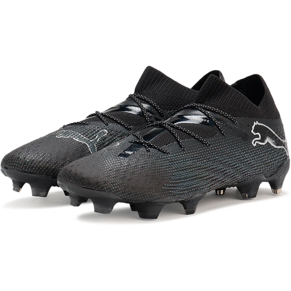 Puma FUTURE 7 ULTIMATE FG/AG Fussballschuh - Black/Silver/Gray Shadow 