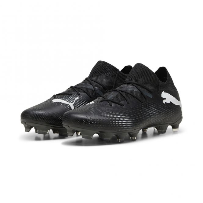Puma FUTURE 7 MATCH FG/AG Fussballschuh - black white Puma FUTURE 7 MATCH FG/AG Fussballschuh - black white
