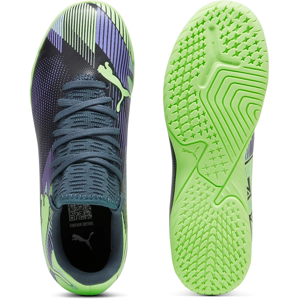 Puma FUTURE 7 PLAY IT Jr Hallenfußballschuhe Kinder – Gray Skies/White Apple Puma FUTURE 7 PLAY IT Jr Hallenfußballschuhe Kinder – Gray Skies/White Apple