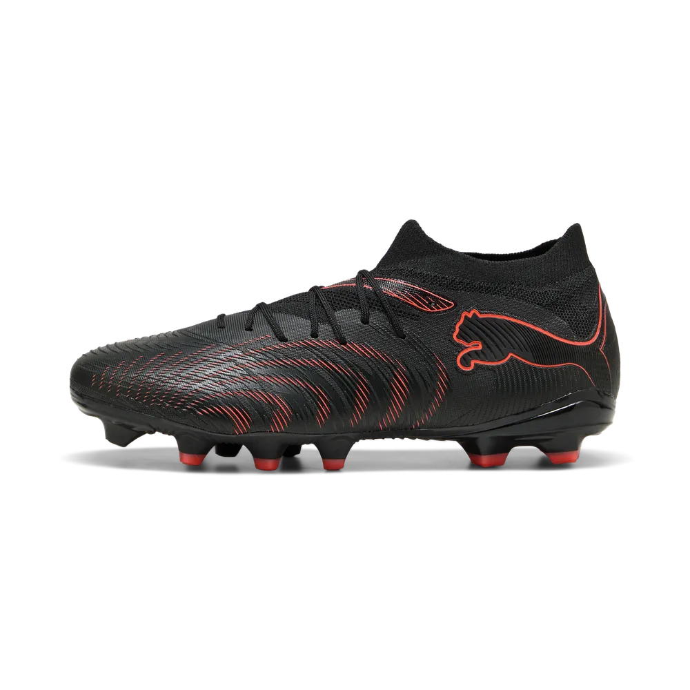 Puma FUTURE 9 MATCH FG/AG Fußballschuhe – Black/Glowing Red/Strong Grey