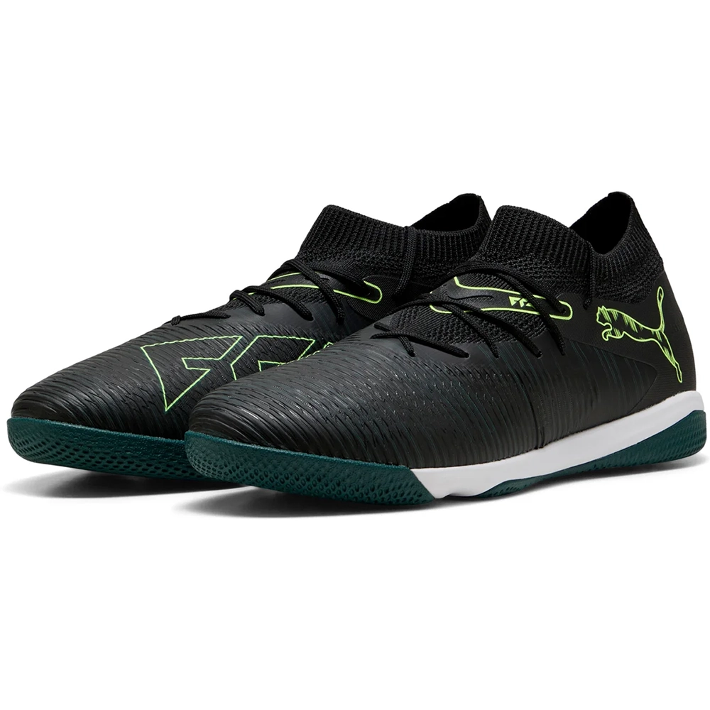 Puma FUTURE 8 MATCH IT Fußballschuhe - Black/Fizzy Green