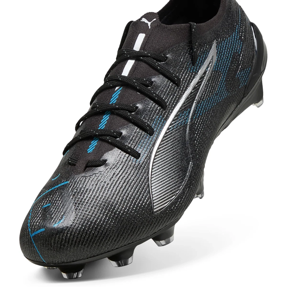 Puma ULTRA 5 ULTIMATE FG Fußballschuhe – Black/Silver/Bright Aqua Puma ULTRA 5 ULTIMATE FG Fußballschuhe – Black/Silver/Bright Aqua