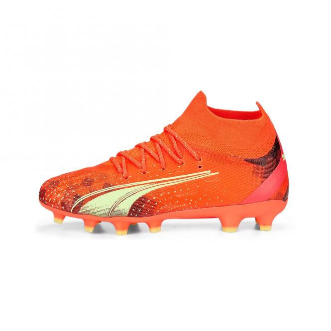 Puma ULTRA PRO FG/AG JR Fussballschuh - fiery coral fizzy light black Puma ULTRA PRO FG/AG JR Fussballschuh - fiery coral fizzy light black