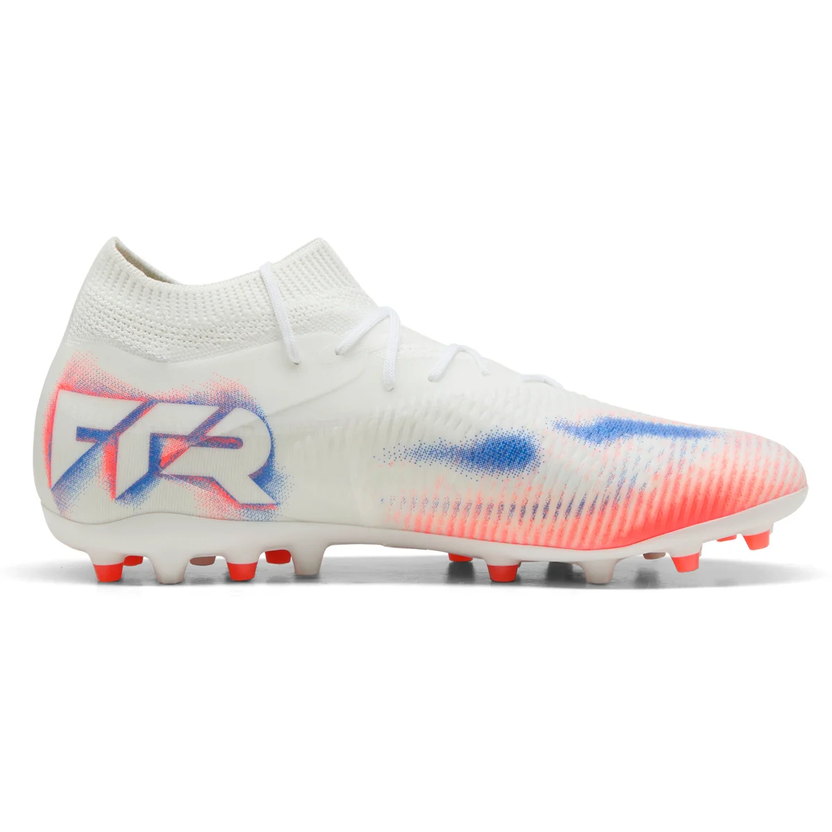 Puma FUTURE 8 MATCH MG Fußballschuhe Unisex – White Black Glowing Red 